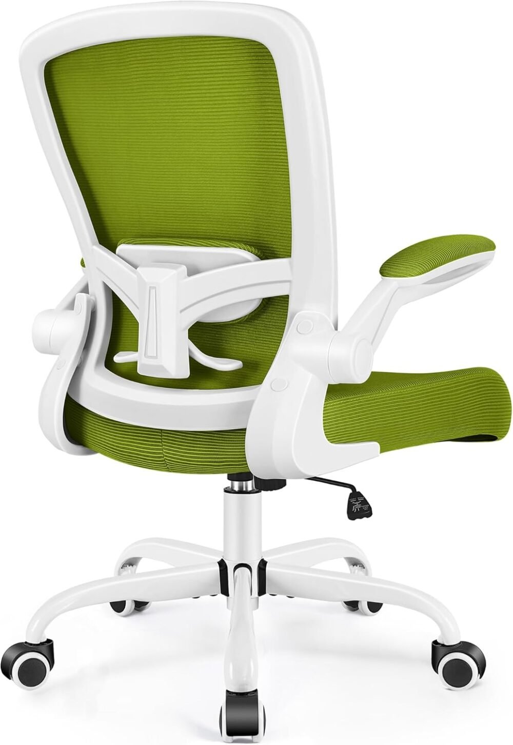 Office Chair, Ergonomic Desk Chair Breathable Mesh Chairs Adjustable High Back Lumbar Support Flip-up Armrests, Executive Rolling Swivel Comfy Computer Chairs Home Office Avocado Green