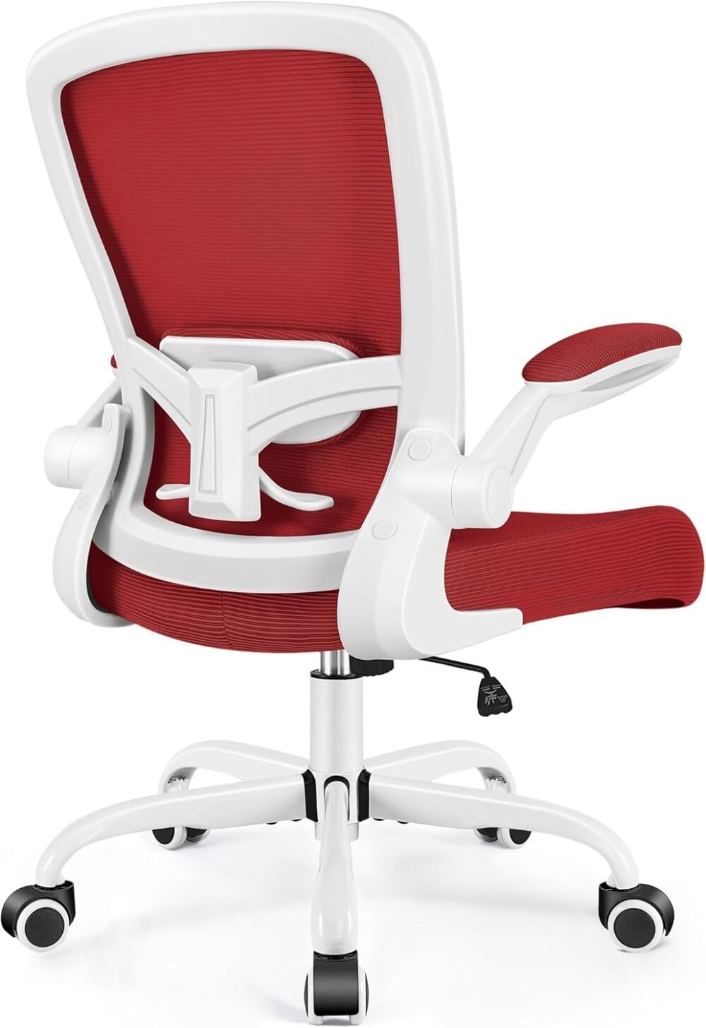 Office Chair, Ergonomic Desk Chair Breathable Mesh Chairs Adjustable High Back Lumbar Support Flip-up Armrests, Executive Rolling Swivel Comfy Computer Chairs Home Office Fire Brick